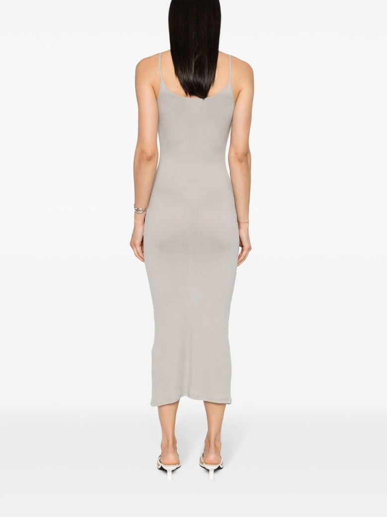 ribbed viscose long dress by Selfnex