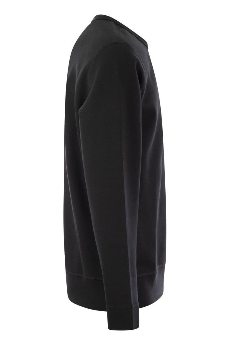 double knit crew neck sweatshirt by Selfnex