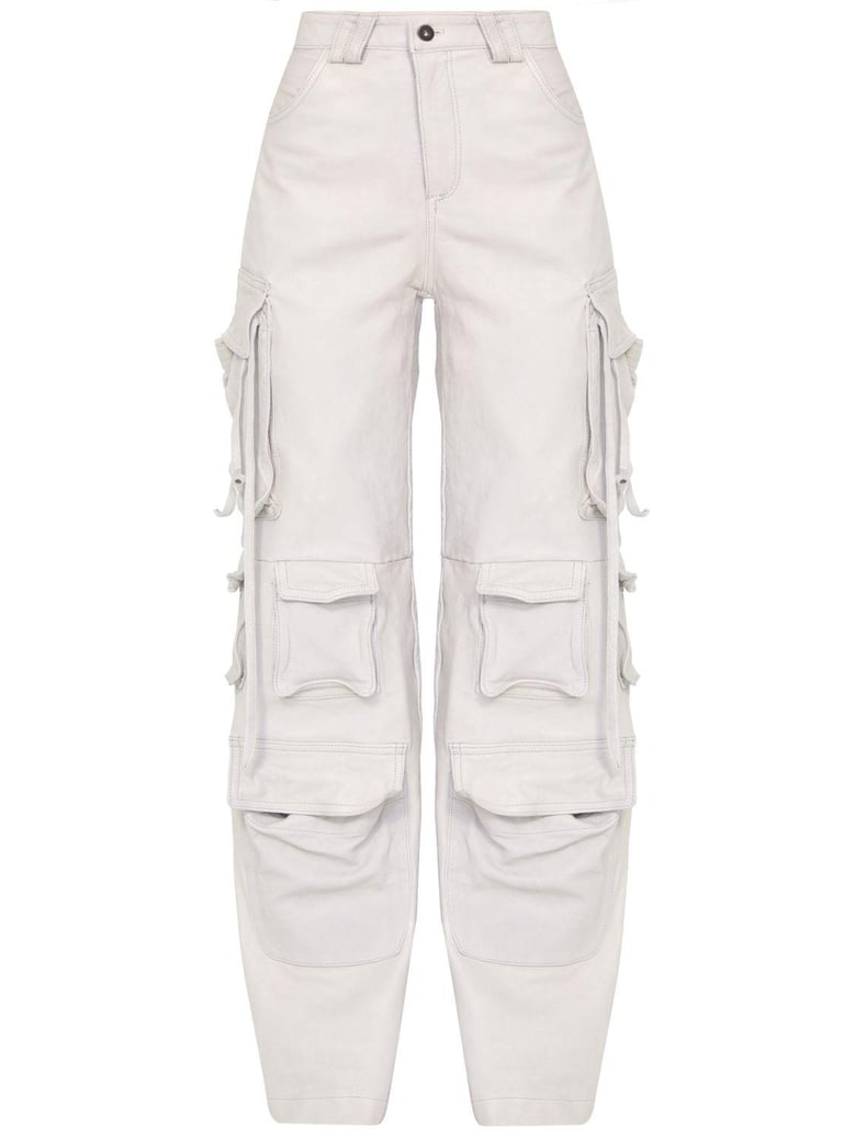 leather cargo pants by Selfnex