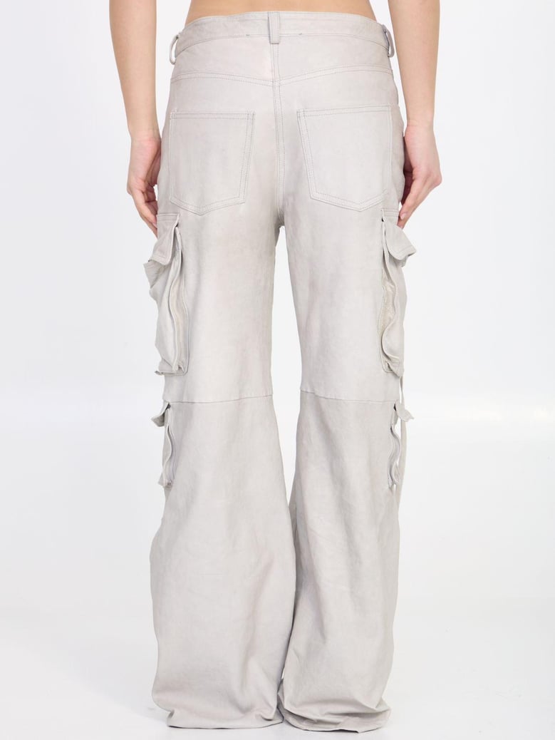 leather cargo pants by Selfnex