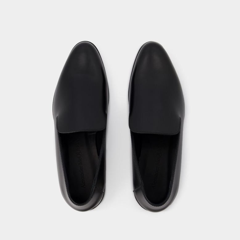 metal heel loafers by Selfnex