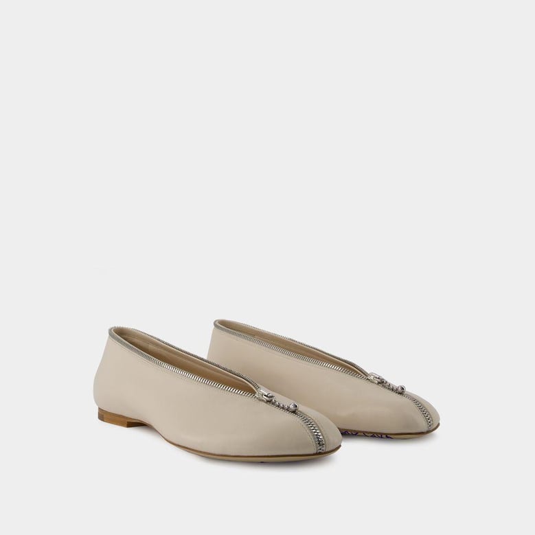 sadler zip ballerinas by Selfnex