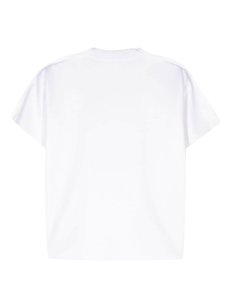 opne-knit crewneck t-shirt by Selfnex