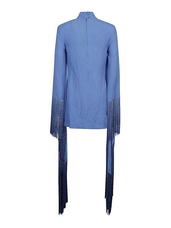 mini del mar fringed mini dress by Selfnex