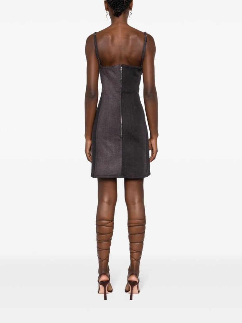denim mini dress by Selfnex