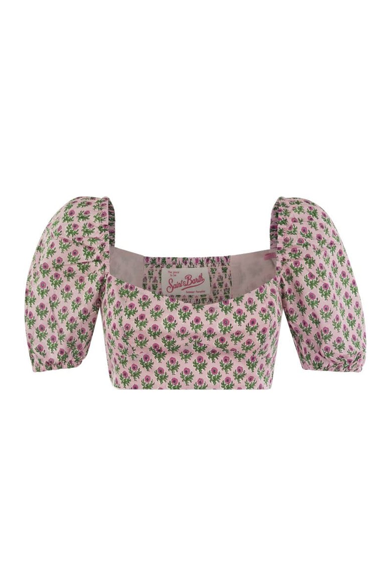 crop top with floral print by Selfnex