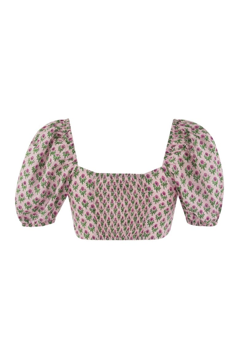 crop top with floral print by Selfnex