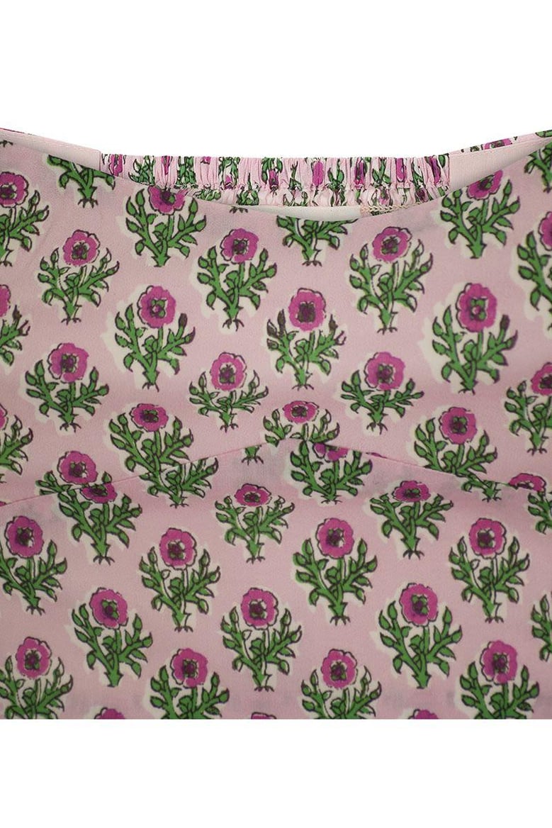 crop top with floral print by Selfnex