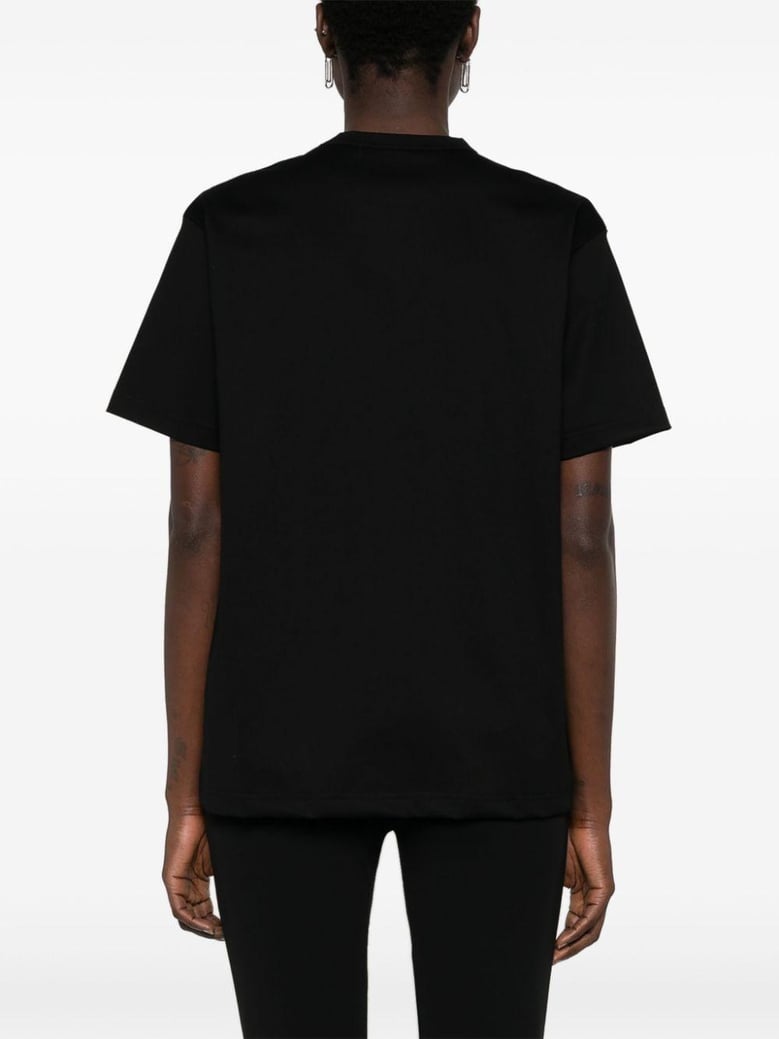crew neck graphic-heart print t-shirt by Selfnex