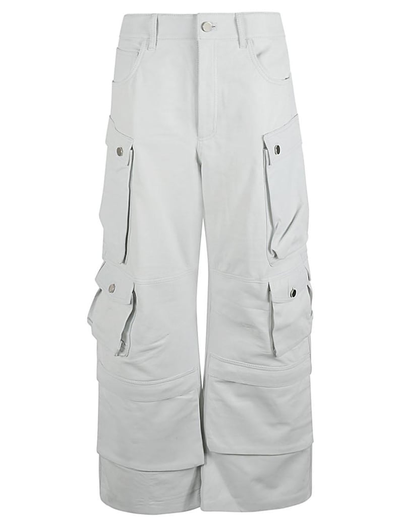 leather cargo pants by Selfnex