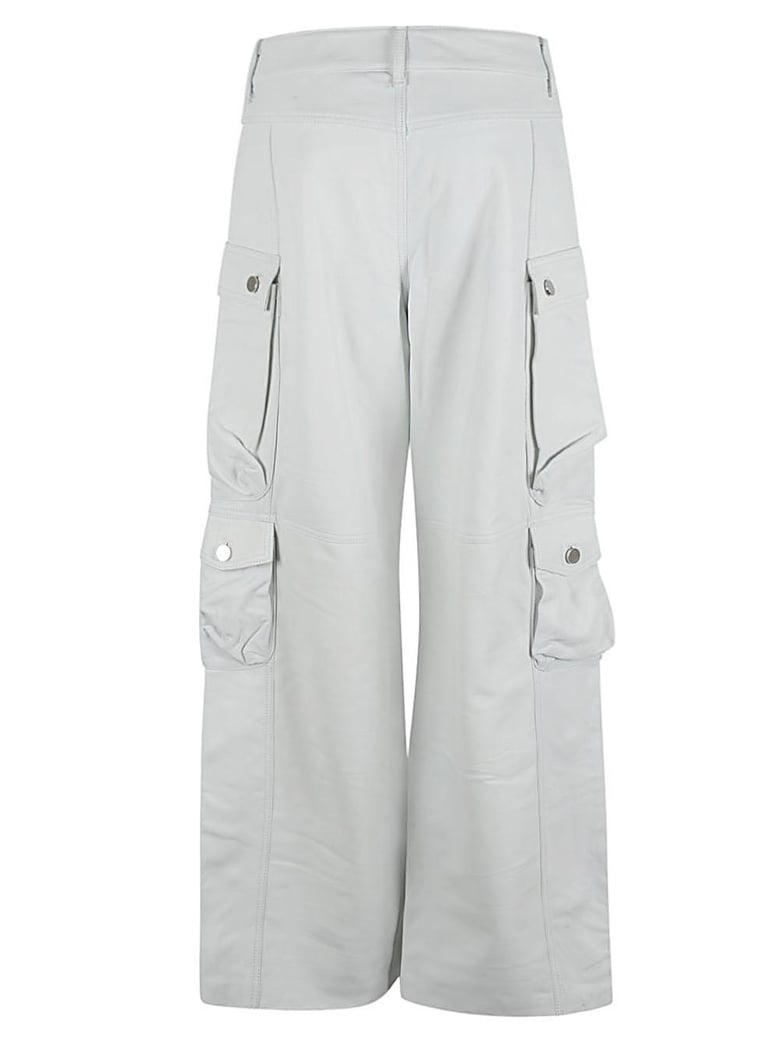 leather cargo pants by Selfnex