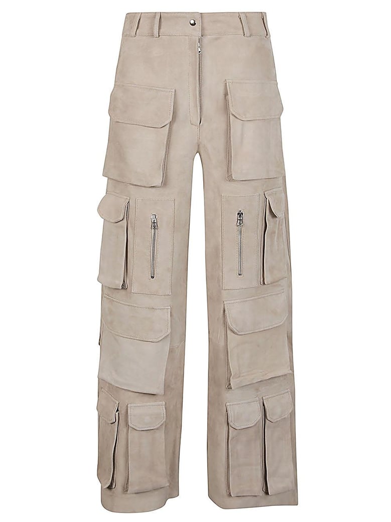 suede cargo trousers by Selfnex