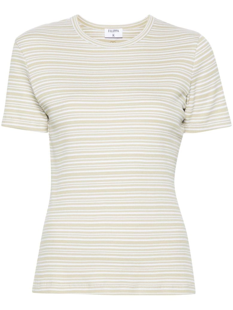 striped cotton t-shirt by Selfnex