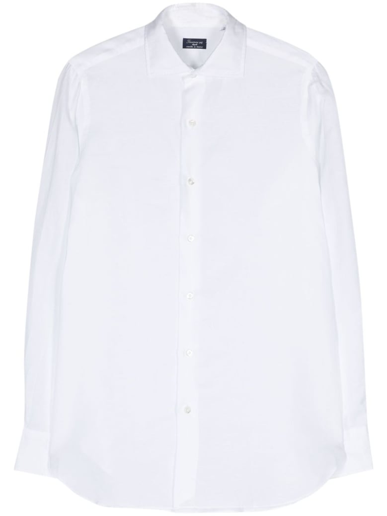 cotton and linen blend shirt by Selfnex
