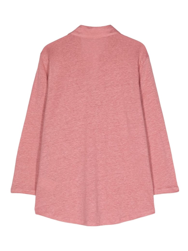 3/4 sleeve linen shirt by Selfnex
