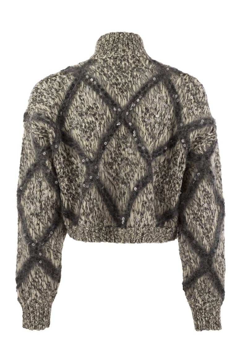 knitted wool-blend cardigan by Selfnex
