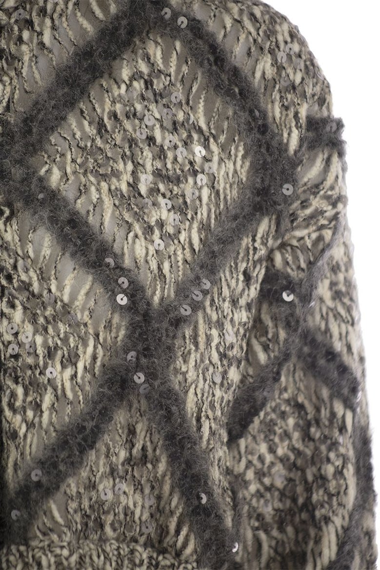 knitted wool-blend cardigan by Selfnex