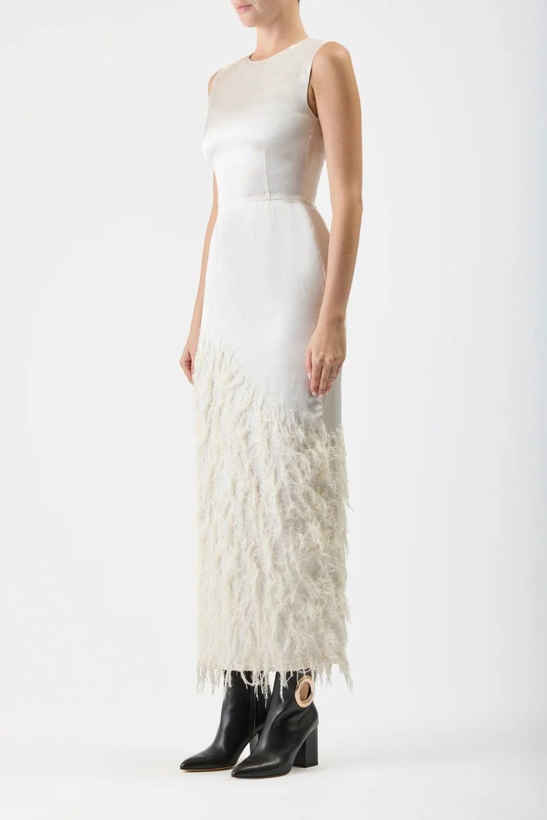maslow feather dress by Selfnex