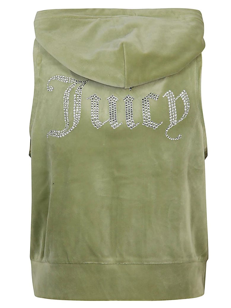 gilly logo velour gilet by Selfnex