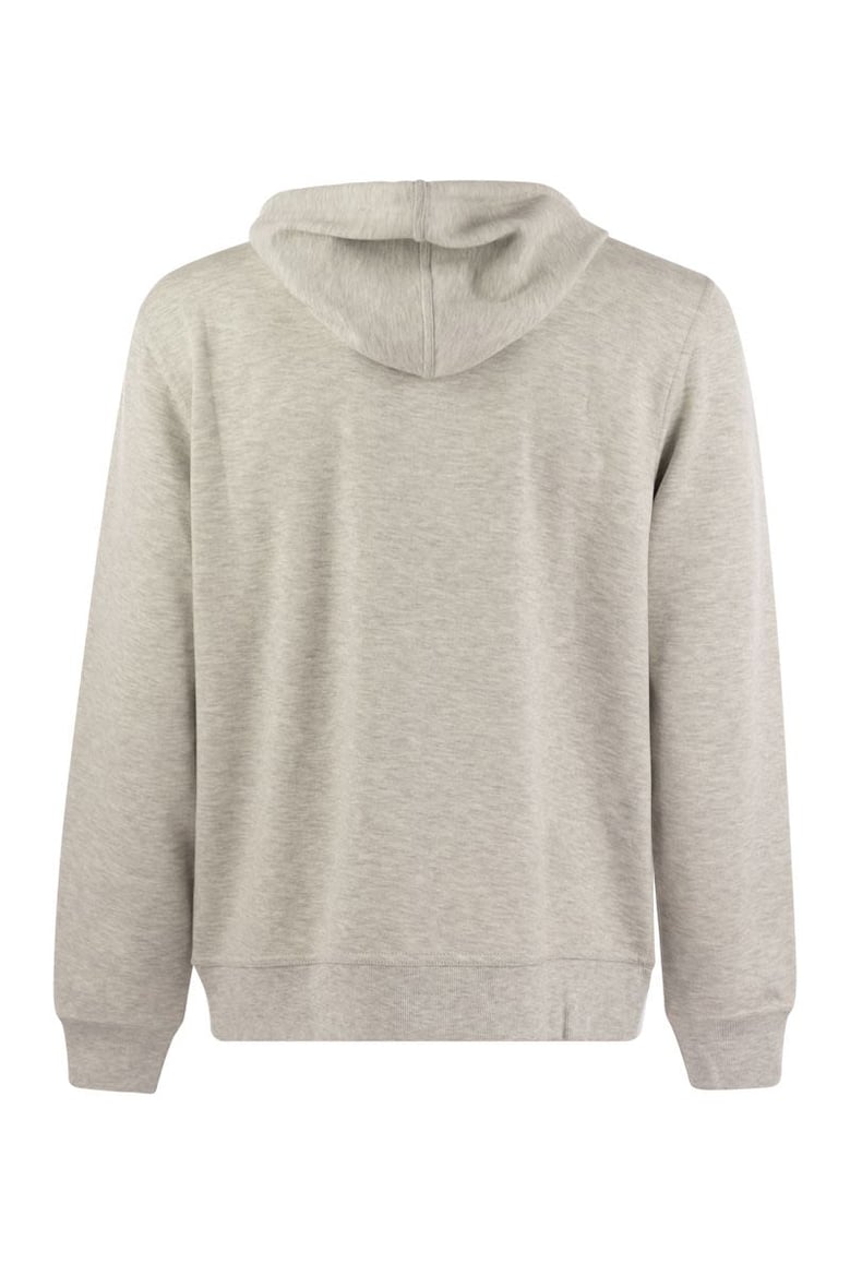 cotton cashmere and silk fleece zipped topwear by Selfnex
