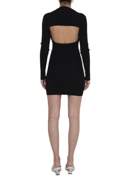 twin-set dress with cropped cardigan by Selfnex