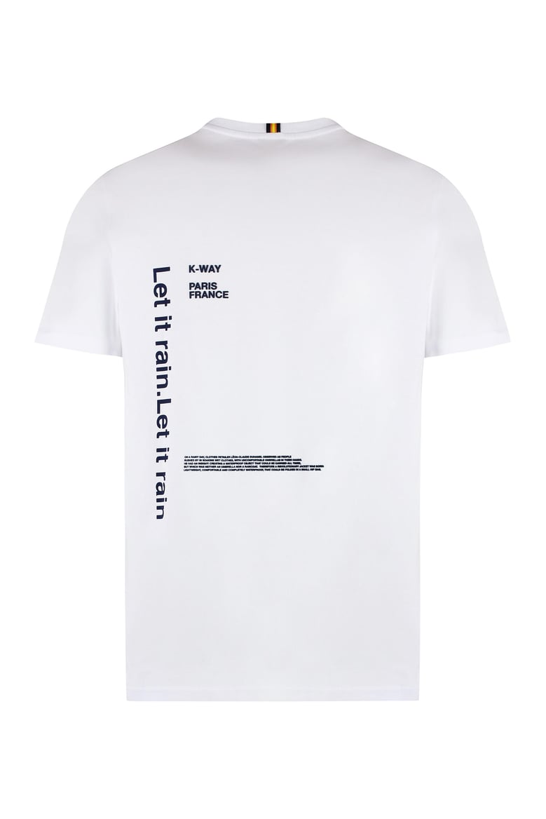 odom letitrain cotton crew-neck t-shirt by Selfnex