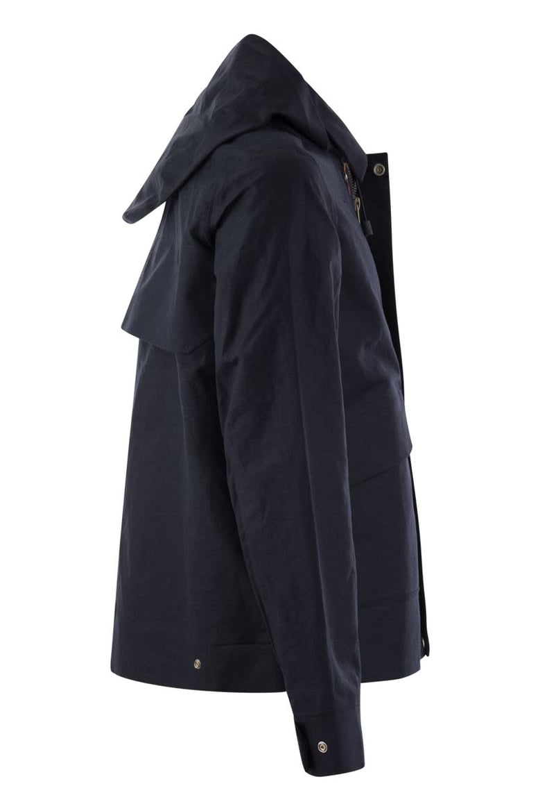 kaya cotton-linen blend jacket by Selfnex