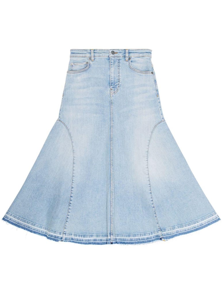 organic cotton denim skirt by Selfnex