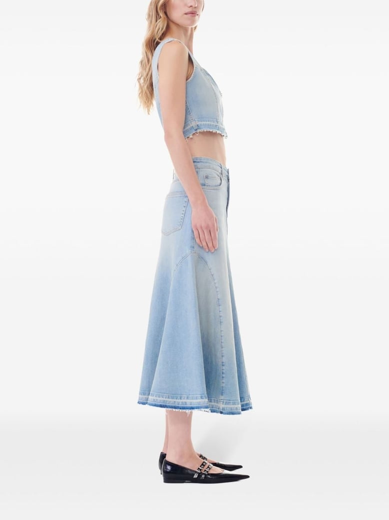organic cotton denim skirt by Selfnex
