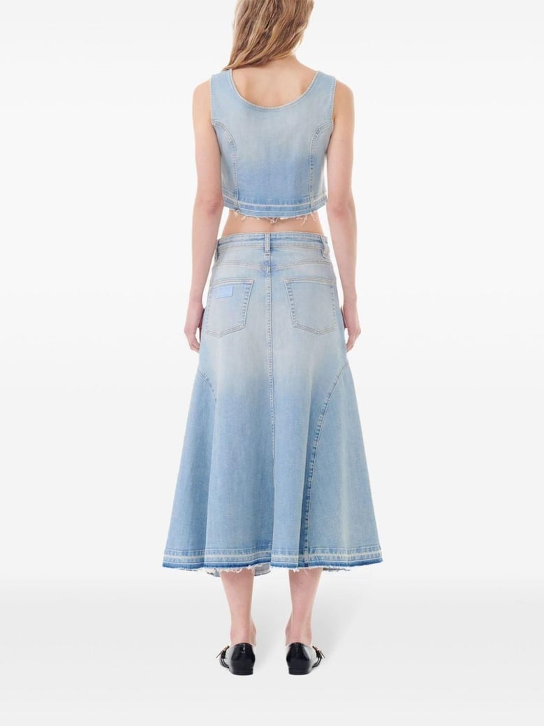 organic cotton denim skirt by Selfnex