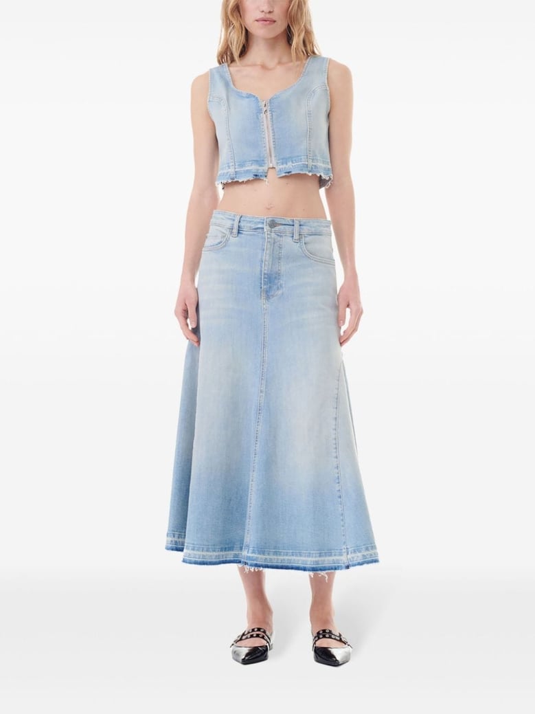 organic cotton denim skirt by Selfnex