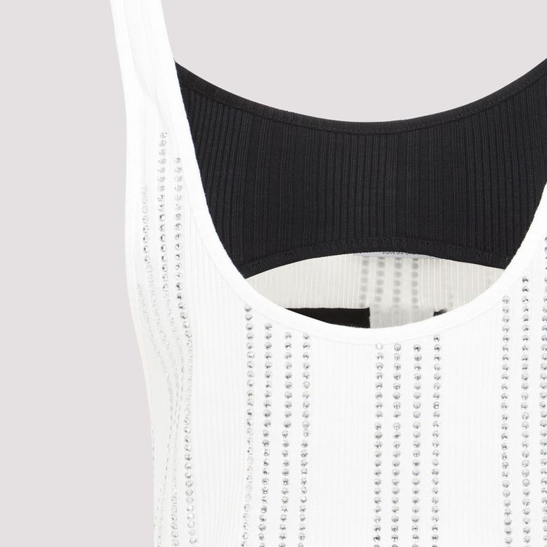 flat ribbed jersey tank top by Selfnex