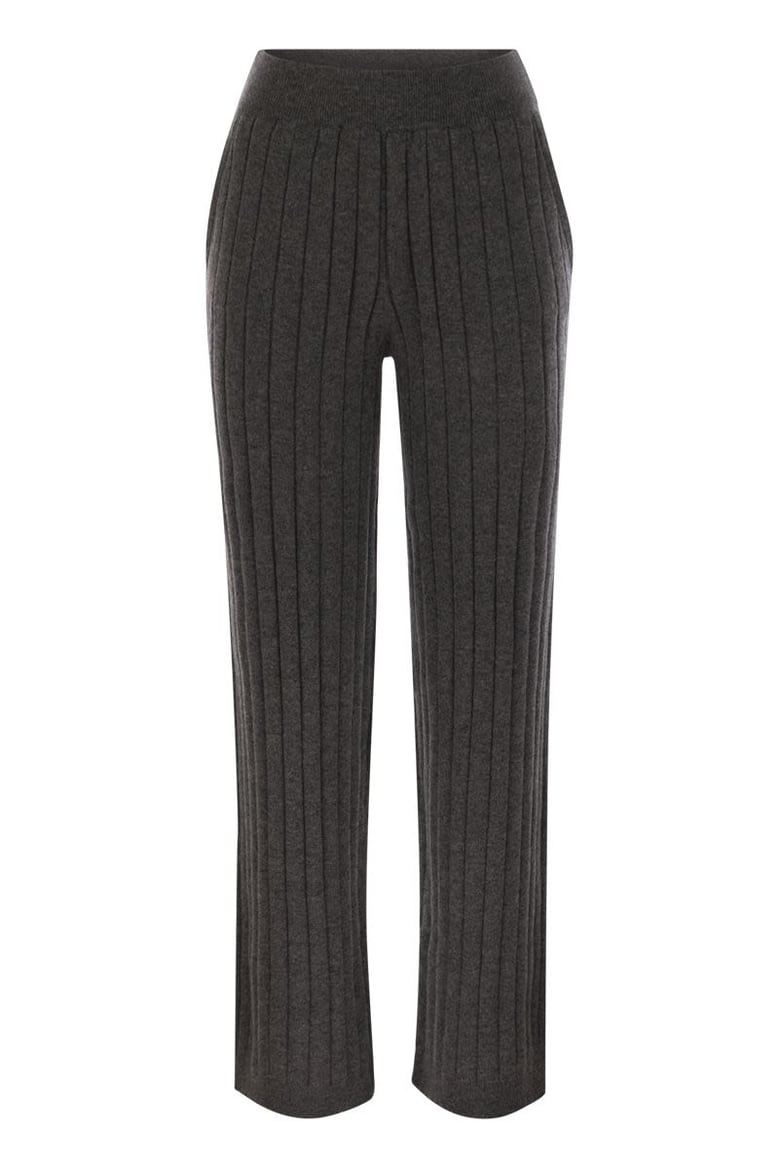 cashmere knit trousers by Selfnex