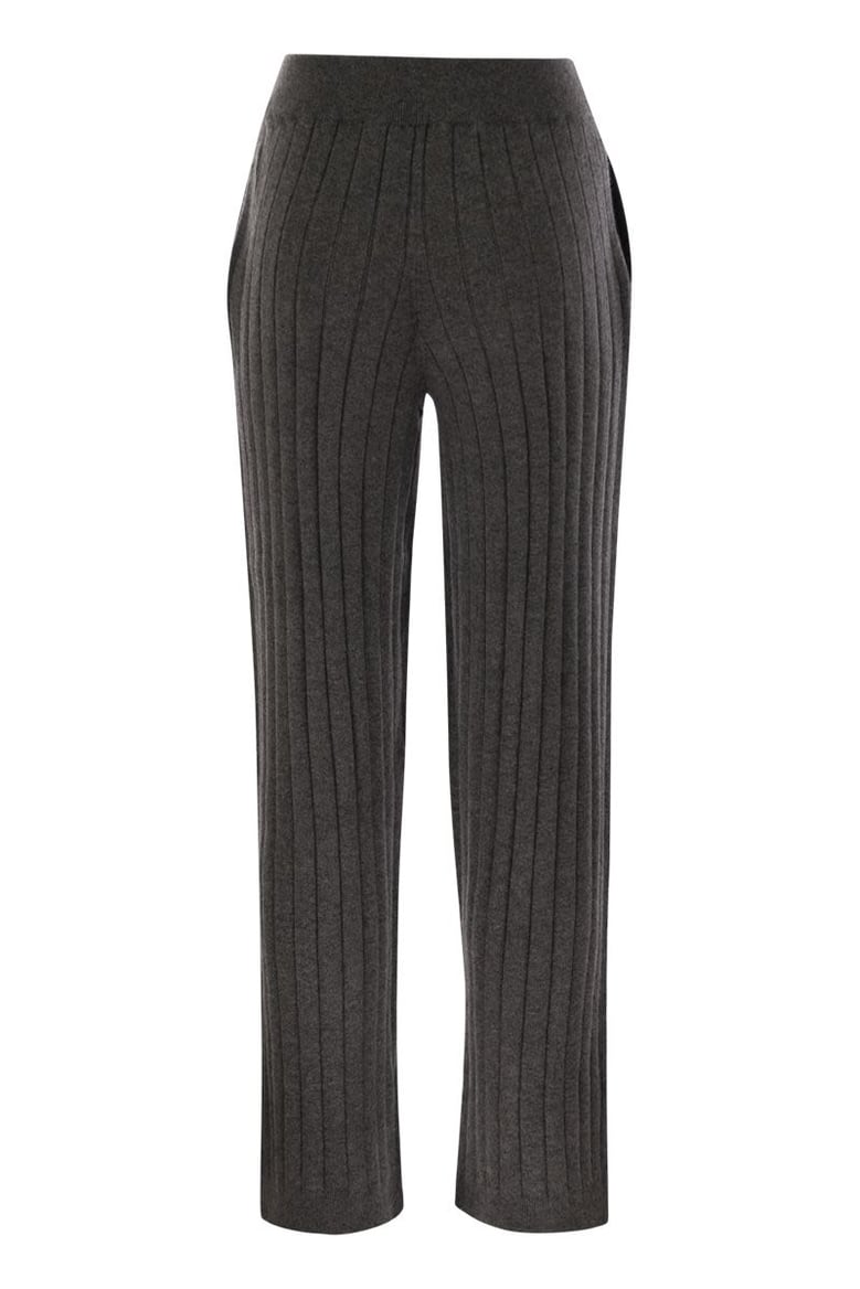 cashmere knit trousers by Selfnex