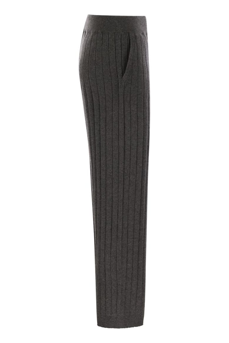 cashmere knit trousers by Selfnex