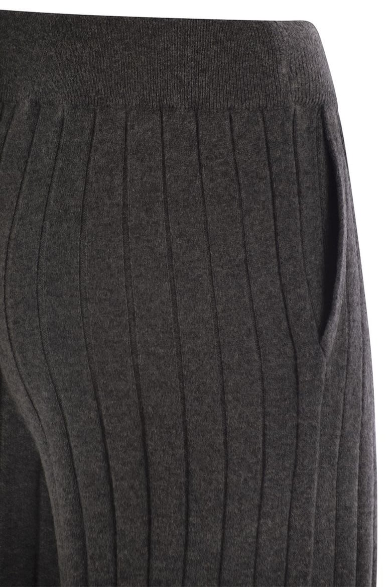 cashmere knit trousers by Selfnex