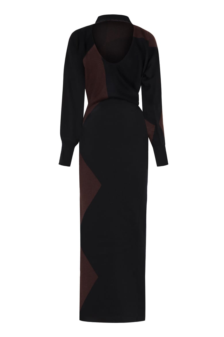 knitted long dress by Selfnex