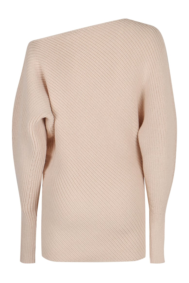one-shoulder sweater by Selfnex