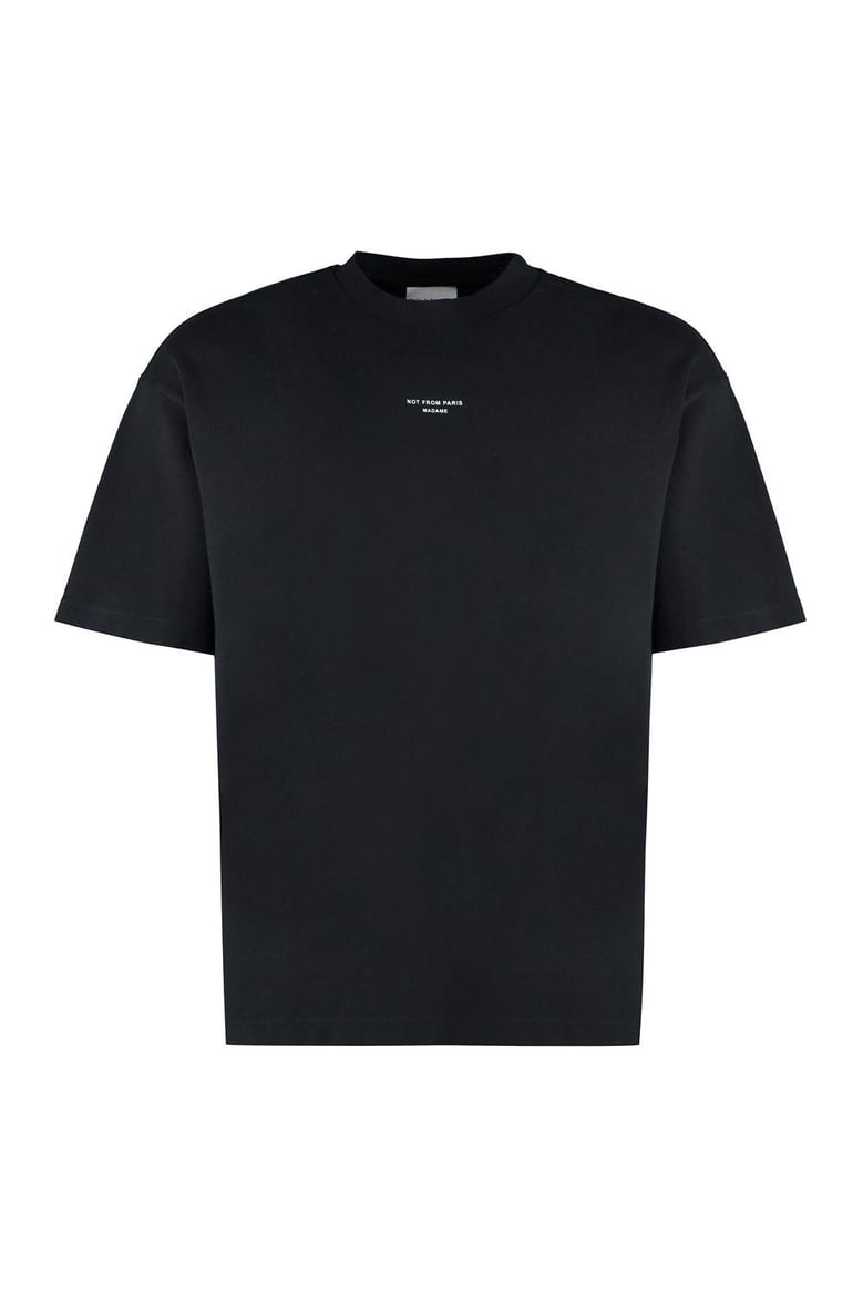 slogan classique cotton crew-neck t-shirt by Selfnex