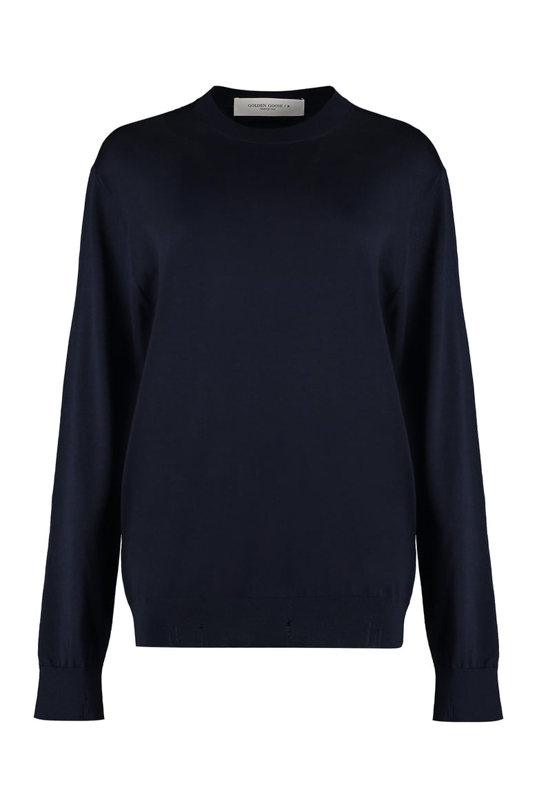 deen crew-neck wool sweater by Selfnex