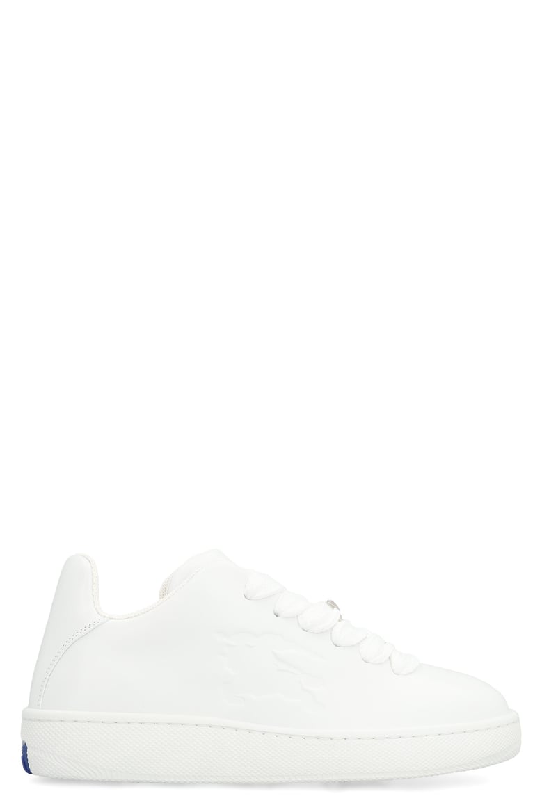 box leather low-top sneakers by Selfnex