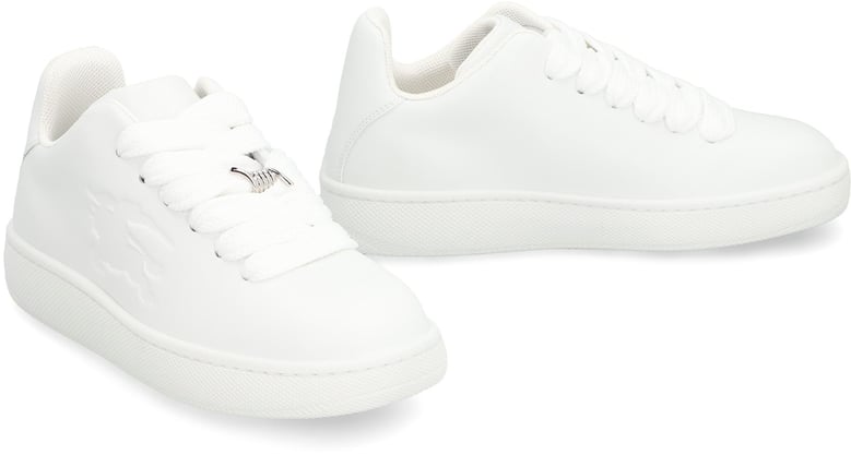 box leather low-top sneakers by Selfnex