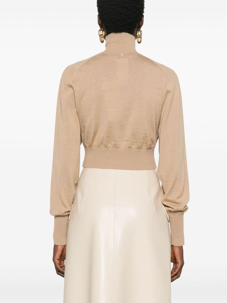 wool turtle-neck sweater by Selfnex