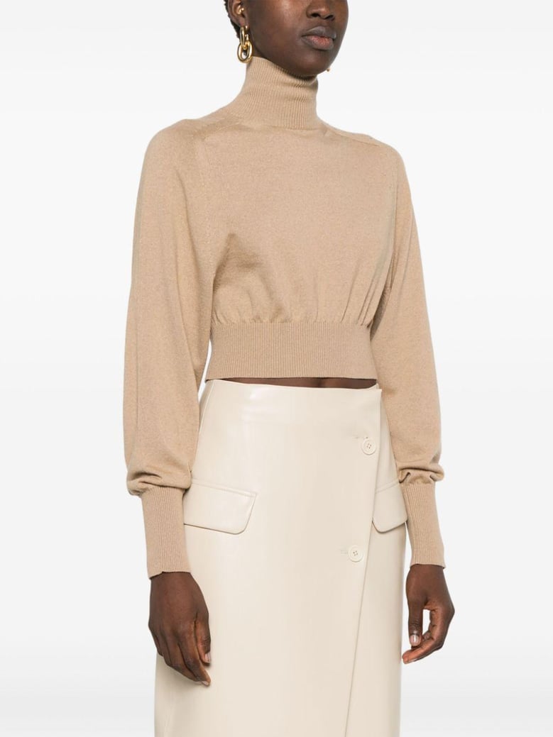 wool turtle-neck sweater by Selfnex