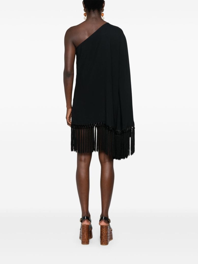 piccolo arno fringed short dress by Selfnex