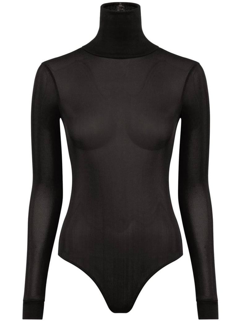 high-neck bodysuit by Selfnex