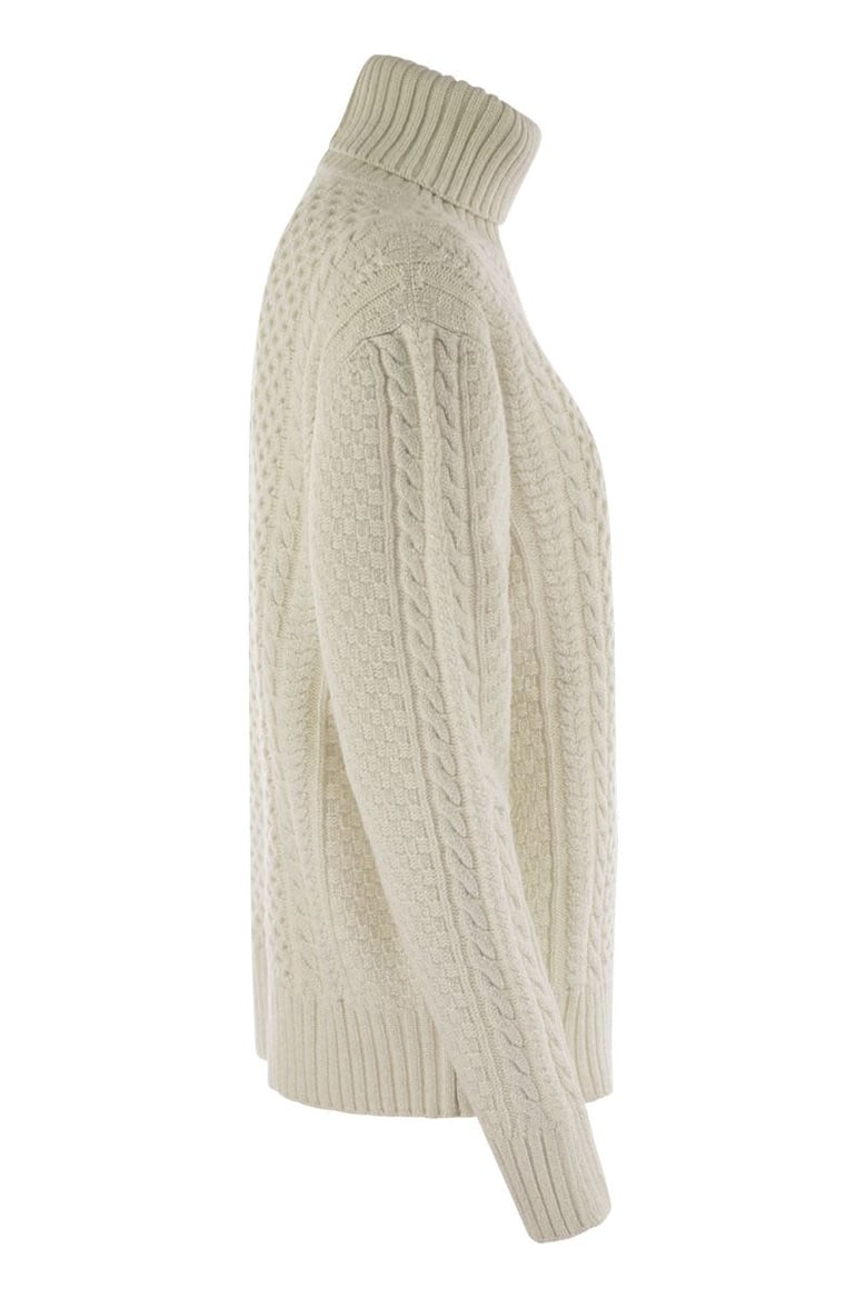 turtleneck jumper with special workmanship by Selfnex