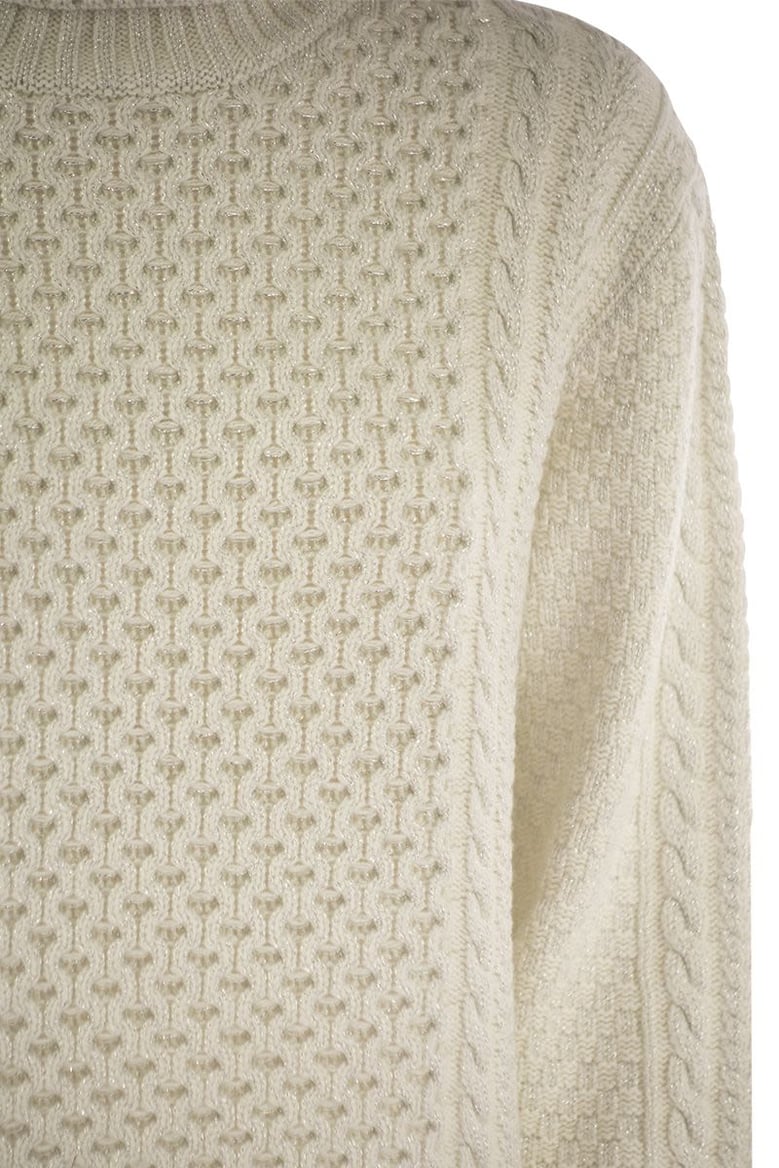 turtleneck jumper with special workmanship by Selfnex