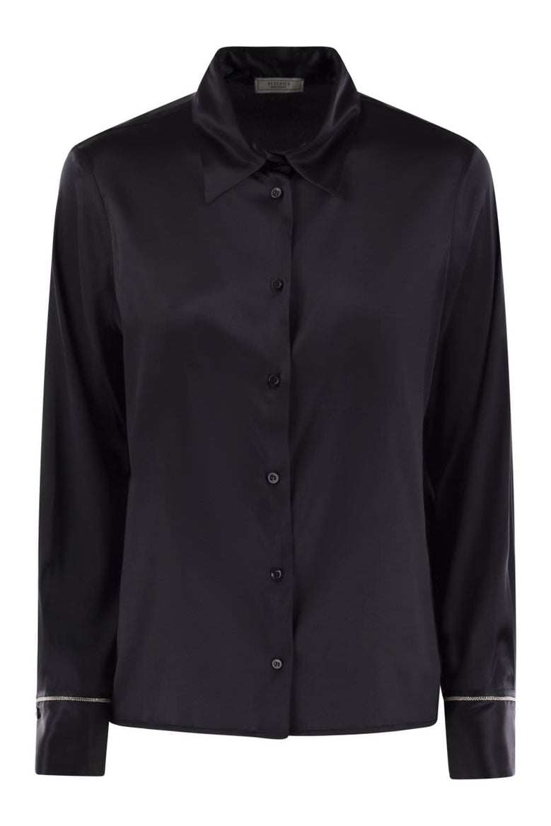 silk crepe shirt by Selfnex