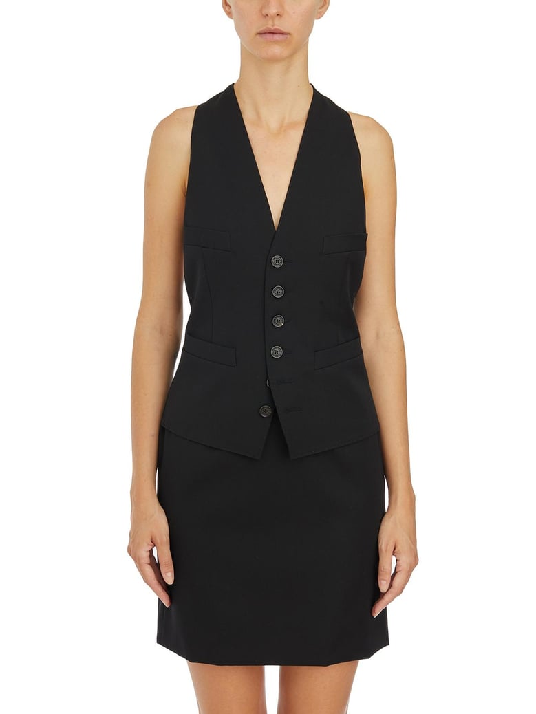 classic vest short dress by Selfnex